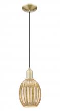 Innovations Lighting 716-1P-AB-G459-6ME - Preston - 1 Light - 6 inch - Antique Brass - Cord hung - Mini Pendant