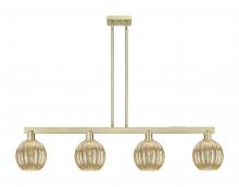 Innovations Lighting 716-4I-AB-G458-7ME - Preston Globe - 4 Light - 48 inch - Antique Brass - Cord hung - Island Light
