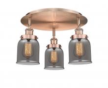 Innovations Lighting 916-3C-AC-G53 - Cone - 3 Light - 17 inch - Antique Copper - Flush Mount