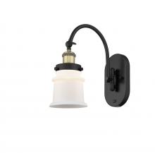 Innovations Lighting 918-1W-BAB-G181S-LED - Canton - 1 Light - 7 inch - Black Antique Brass - Adjustable Swing Arm