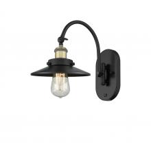 Innovations Lighting 918-1W-BAB-M6-LED - Railroad - 1 Light - 8 inch - Black Antique Brass - Adjustable Swing Arm