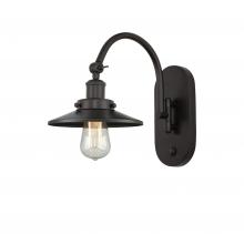 Innovations Lighting 918-1W-OB-M5-LED - Railroad - 1 Light - 8 inch - Oil Rubbed Bronze - Adjustable Swing Arm
