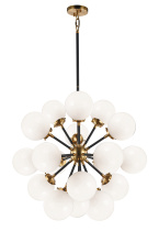 Matteo Lighting C62818AGOP - Soleil Aged Gold Brass Chandelier