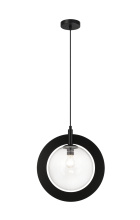 Matteo Lighting C80711BKCL - Astro Black Pendant