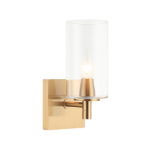 Matteo Lighting S04901AGCL - Candela Aged Gold Brass Wall Sconce