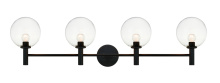 Matteo Lighting S06004BKCL - Cosmo Black Wall Sconce