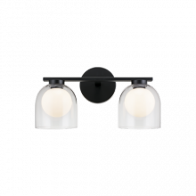 Matteo Lighting W60702BKCL - Derbishone Black Wall Sconce