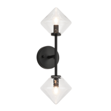 Matteo Lighting W81742BKCL - Novo Black Wall Sconce