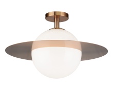 Matteo Lighting X60411AGOP - Saturn Aged Gold Brass Flush Mounts
