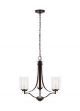  3137303-710 - Elmwood Park traditional 3-light indoor dimmable ceiling chandelier pendant light in bronze finish w