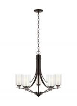  3137305-710 - Elmwood Park traditional 5-light indoor dimmable ceiling chandelier pendant light in bronze finish w