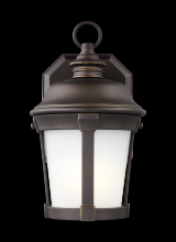  8550701-71 - Calder traditional 1-light outdoor exterior small wall lantern sconce in antique bronze finish with