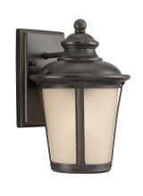 88240EN3-780 - Cape May traditional 1-light LED outdoor exterior small wall lantern sconce in burled iron grey fini