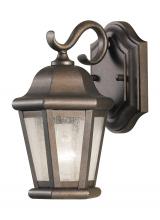  OL5900CB - Martinsville traditional 1-light outdoor exterior small wall lantern sconce in corinthian bronze fin