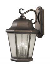  OL5904CB - Martinsville traditional 4-light outdoor exterior extra large wall lantern sconce in corinthian bron