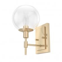 Hunter 19759 - Hunter Xidane Alturas Gold with Clear Glass 1 Light Sconce Wall Light Fixture