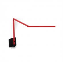 Koncept Inc ZBD3100-W-MRD-HWS - Z-Bar Mini Desk Lamp Gen 4 (Warm Light; Matte Red) with Hardwire Wall Mount (Matte Black)
