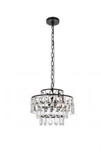  1102D14BK - Mila 14 Inch Pendant in Black