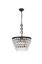  1219D19BK/RC - Nordic 5 Lights Black Pendant