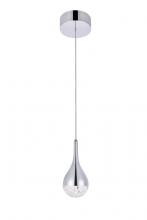  3801D4C - Amherst Collection LED 1-light Pendant 5 Inx9in Chrome Finish
