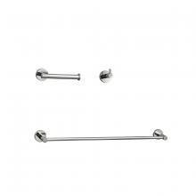Elegant HWB-11S3HPCH - Bathroom hardware set 24"x2.8"+6.2"x3.5"+2.6"x1.6" chrome