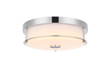 Elegant LD304F12C - Flush Mount D12" H4" LED 18W 3CCT Chrome