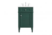  VF12521GN - 21 Inch Single Bathroom Vanity in Green