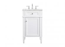  VF12521WH - 21 Inch Single Bathroom Vanity in White