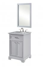  VF15024GR - 24 In. Single Bathroom Vanity Set in Light Grey