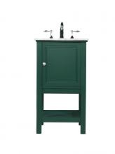  VF27019GN - 19 Inch Single Bathroom Vanity in Green