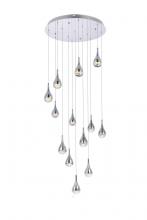  3813D30C - Amherst 30 Inch LED Chandelier in Chrome