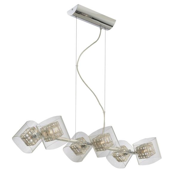 P803-077 Minka George Kovacs Jewel Box 6 Light Island Light Chrome 