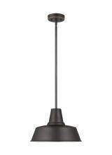  6237401EN3-71 - Barn Light traditional 1-light LED outdoor exterior Dark Sky compliant hanging ceiling pendant in an