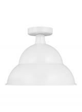  7836701EN3-15 - Barn Light traditional 1-light LED outdoor exterior Dark Sky compliant round ceiling flush mount in