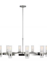  CC16810PN - Geneva Mid-Century 8-Light Indoor Dimmable Large Chandelier