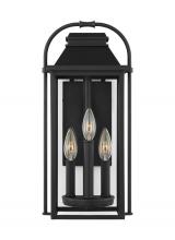  OL13200TXB - Wellsworth Transitional 3-Light Outdoor Exterior Small Lantern Sconce Light