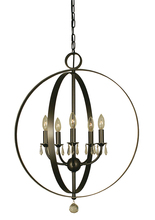 Framburg 4375 BN - 5-Light Brushed Nickel Constellation Dining Chandelier