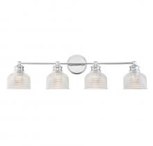 Savoy House Meridian M80036CH - 4-Light Bathroom Vanity Light in Chrome