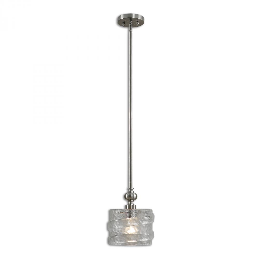 Uttermost Mossa 1 Light Seeded Glass Mini Pendant