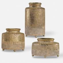  18924 - Uttermost Kallie Metallic Golden Vessels S/3