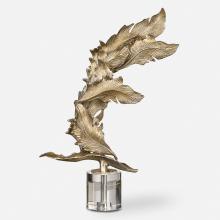  17513 - Uttermost Fall Leaves Champagne Sculpture