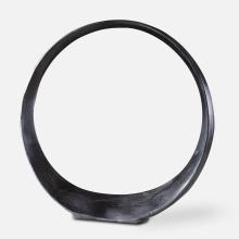  17980 - Uttermost Orbits Black Nickel Large Ring Sculpture