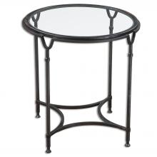  24469 - Uttermost Samson Glass Side Table