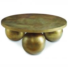  26000 - Uttermost Triplet Antique Brass Coffee Table