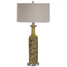 Uttermost 27873-1 - Uttermost Nellie Yellow-Green Table Lamp