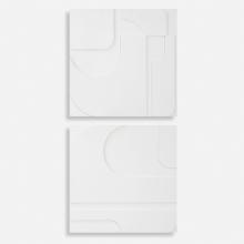 Uttermost 04373 - Uttermost Contours White Wall Decor, S/2