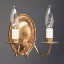  129-VG-LT2 - Wall Sconce 2 J-Arm Verdi Gris 2 Candelabra Sockets