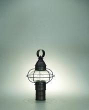  2523-AB-MED-CLR - Caged Onion Post Antique Brass Medium Base Socket Clear Glass
