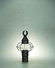 Northeast Lantern 2523-VG-MED-CSG - Caged Onion Post Verdi Gris Medium Base Socket Clear Seedy Glass