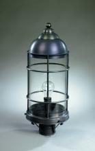 Northeast Lantern 3533-VG-MED-CLR - Nautical Post Verdi Gris Medium Base Socket Clear Glass